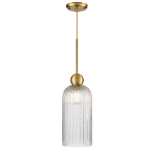 DVI DVP37621BR-RIC - Hariette 17" Ribbed Pendant, Brass